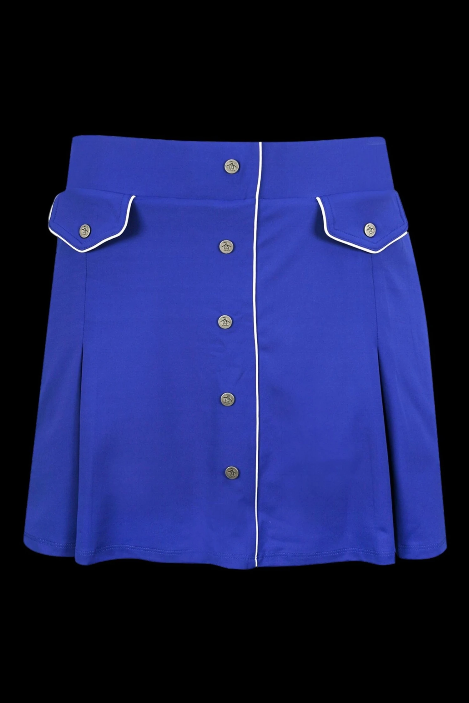 Original Penguin Golf Ladies Blue Snap Front Retro Skort 5 Original Penguin Golf Ladies Blue Snap Front Retro Skort - Imagen 5
