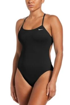 Nike Black Hydrastrong Cut-Out Swimsuit -Tienda Barata Deporte A89258