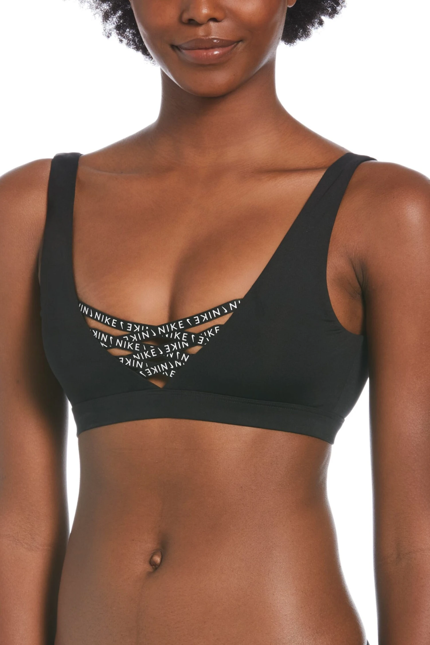 Nike Black Sneakerkini Scoop Neck Bikini Top 3 Nike Black Sneakerkini Scoop Neck Bikini Top - Imagen 3
