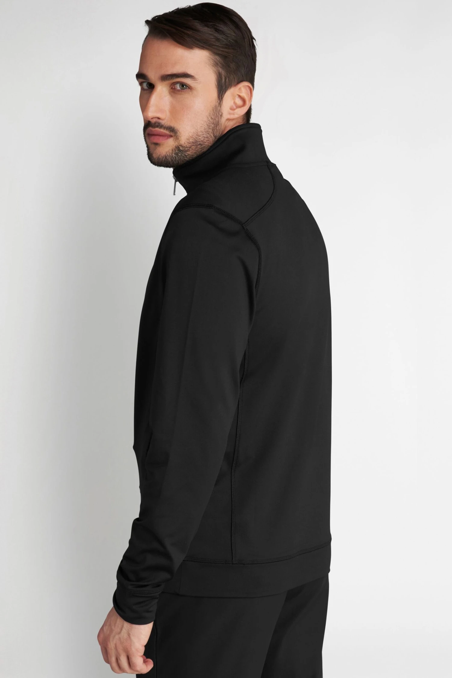 Calvin Klein Golf Orbit Half Zip Black Pullover 2 Calvin Klein Golf Orbit Half Zip Black Pullover - Imagen 2