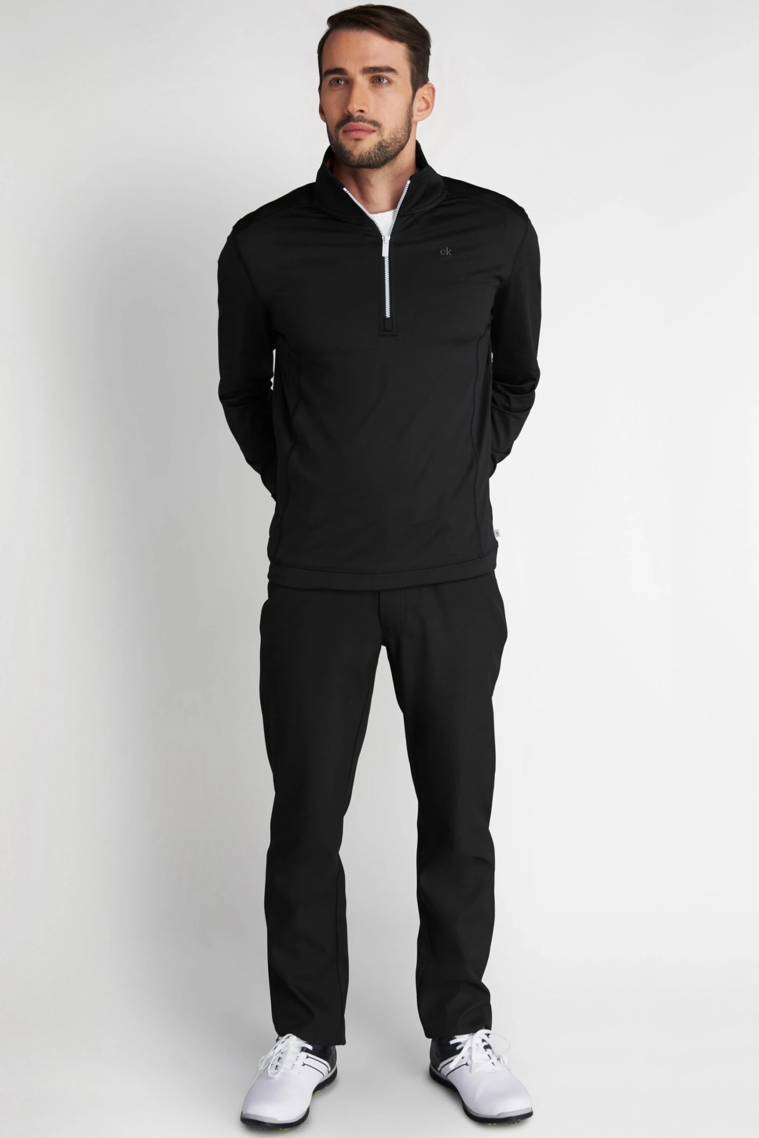 Calvin Klein Golf Orbit Half Zip Black Pullover 4 Calvin Klein Golf Orbit Half Zip Black Pullover - Imagen 4