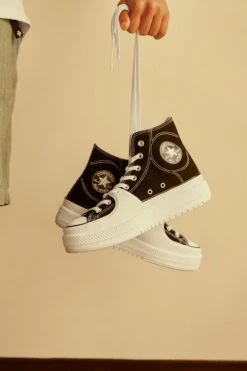 Converse Black Chuck Taylor Construct High Top Trainers -Tienda Barata Deporte C13901s13
