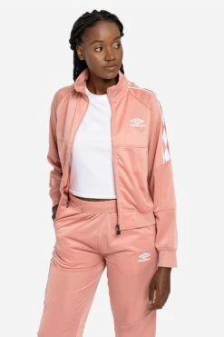 Umbro Pink Diamond Taped Tricot Panel Jacket