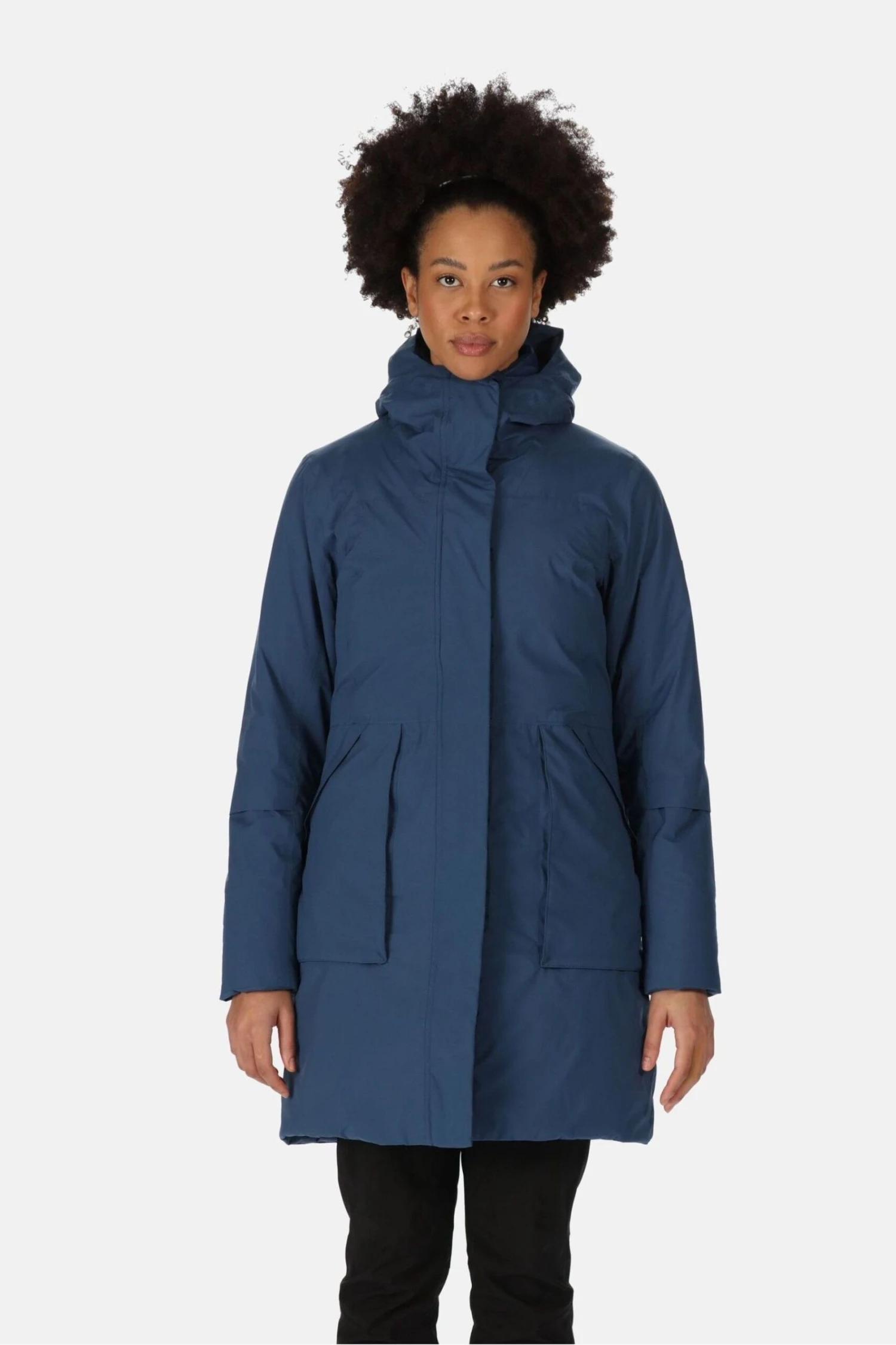 Regatta Womens Blue Yewbank II Longline Waterproof Padded Jacket 1 Regatta Womens Blue Yewbank II Longline Waterproof Padded Jacket