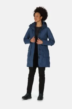 Regatta Womens Blue Yewbank II Longline Waterproof Padded Jacket 13 Regatta Womens Blue Yewbank II Longline Waterproof Padded Jacket -Tienda Barata Deporte C20516s3