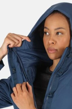 Regatta Womens Blue Yewbank II Longline Waterproof Padded Jacket 14 Regatta Womens Blue Yewbank II Longline Waterproof Padded Jacket -Tienda Barata Deporte C20516s4