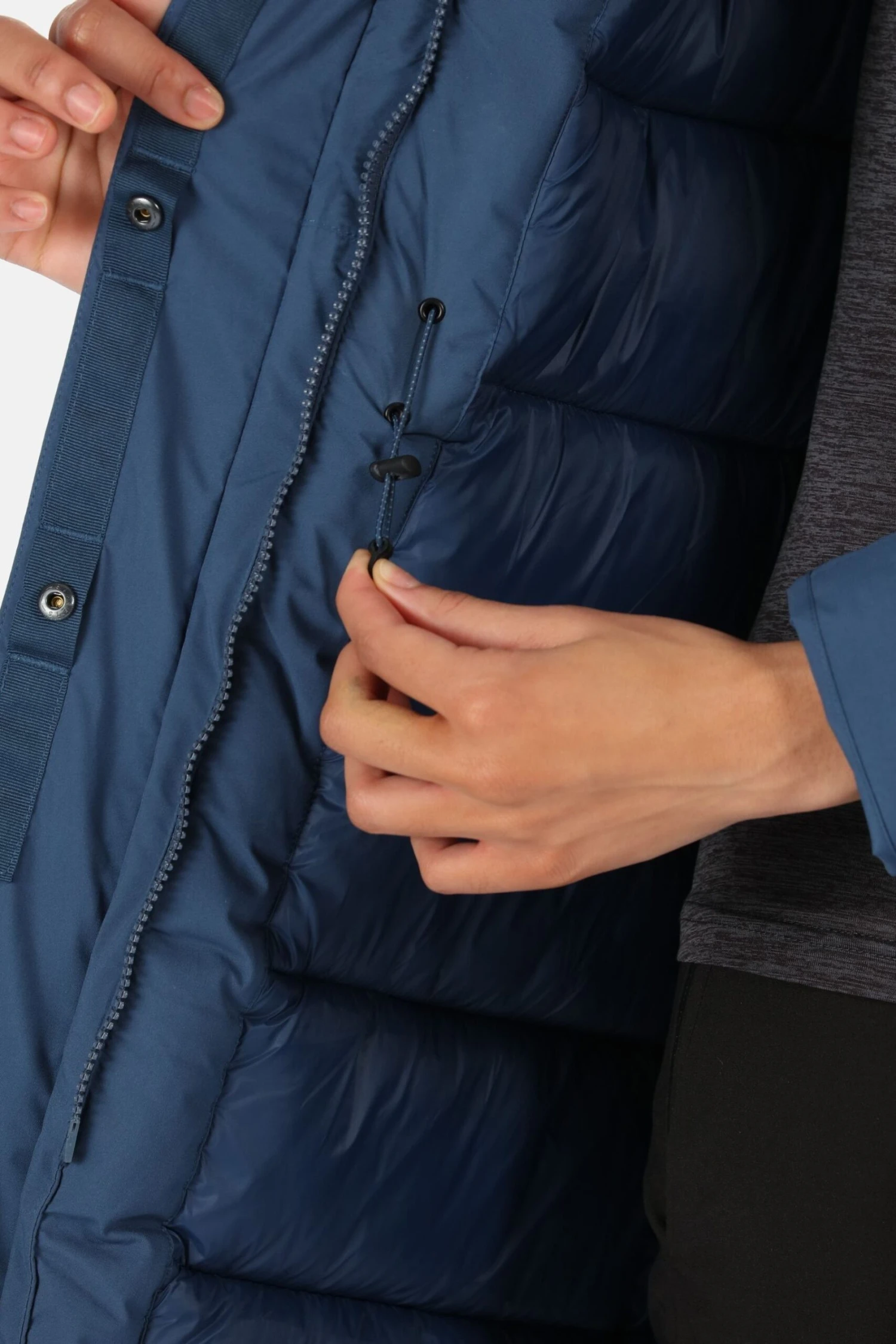 Regatta Womens Blue Yewbank II Longline Waterproof Padded Jacket 5 Regatta Womens Blue Yewbank II Longline Waterproof Padded Jacket - Imagen 5