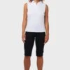 Callaway Apparel Ladies Callaway Golf Sleeveless Knit White Polo Shirt
