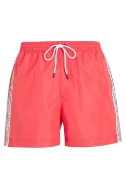 Calvin Klein Pink Core Logo Tape Medium Drawstring Swimshorts -Tienda Barata Deporte C31721