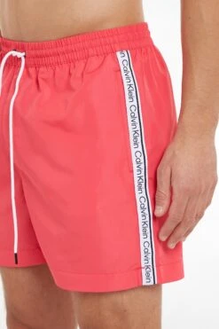 Calvin Klein Pink Core Logo Tape Medium Drawstring Swimshorts -Tienda Barata Deporte C31721s3