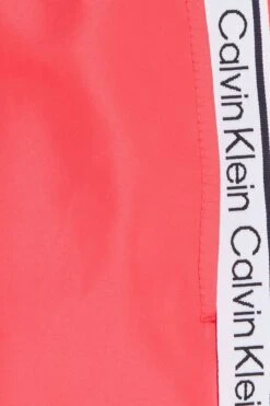 Calvin Klein Pink Core Logo Tape Medium Drawstring Swimshorts -Tienda Barata Deporte C31721s4