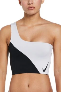 Nike Black/White Colourblock 3 In 1 Bikini Top