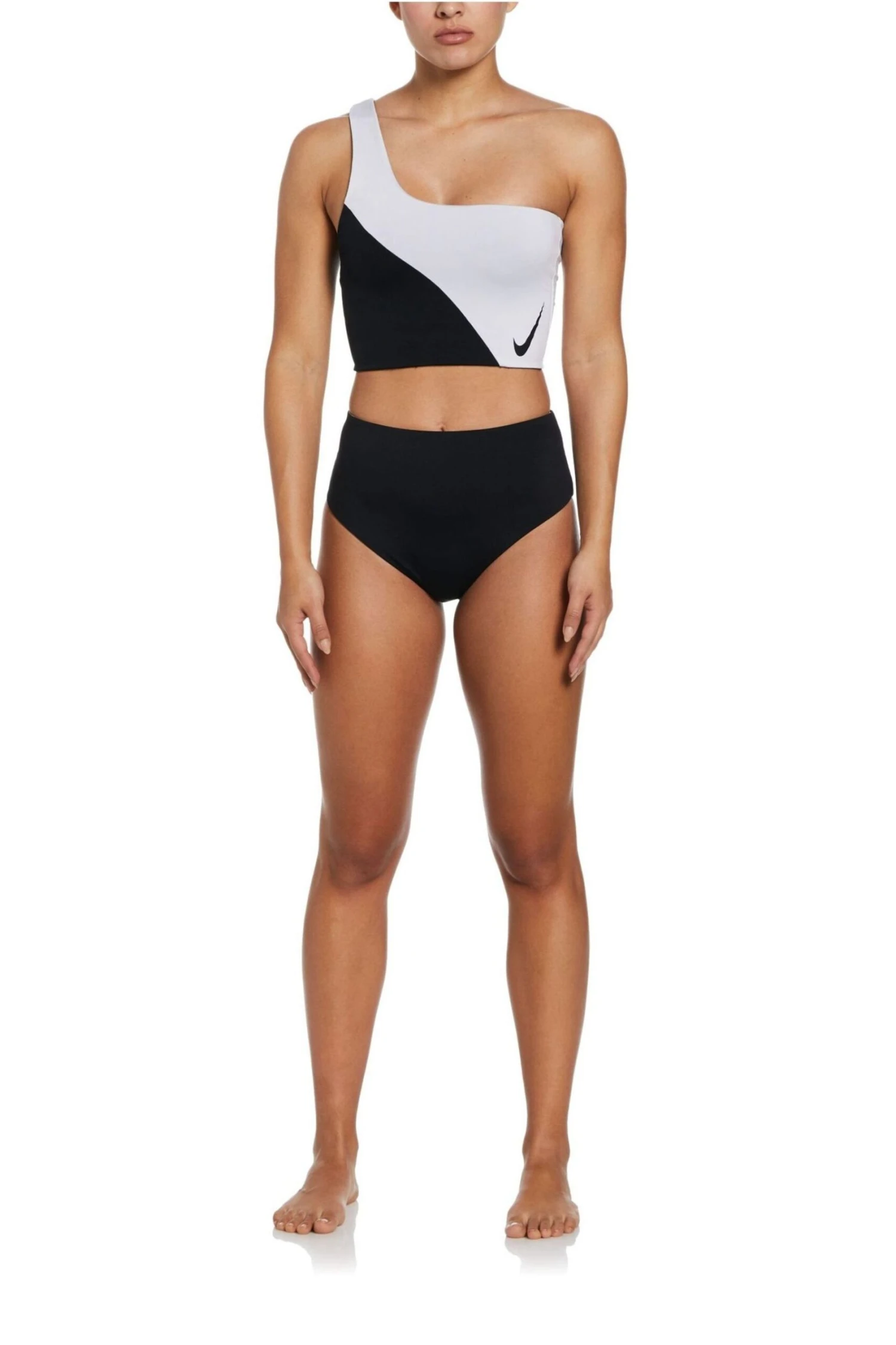 Nike Black/White Colourblock 3 In 1 Bikini Top 4 Nike Black/White Colourblock 3 In 1 Bikini Top - Imagen 4