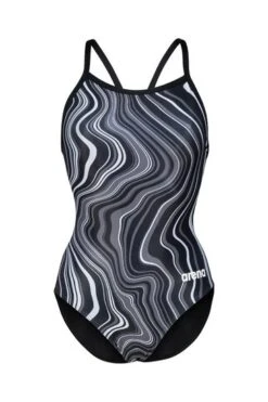Arena Womens Lightdrop Back Marbled Black Swimsuit 11 Arena Womens Lightdrop Back Marbled Black Swimsuit -Tienda Barata Deporte C45969