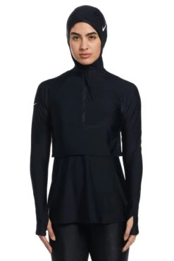 Nike Black Victory Long Sleeved Swim Tunic