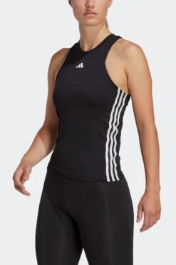 Adidas White Aeroready Train Essentials Regular 3-stripes Vest Top-Blanco