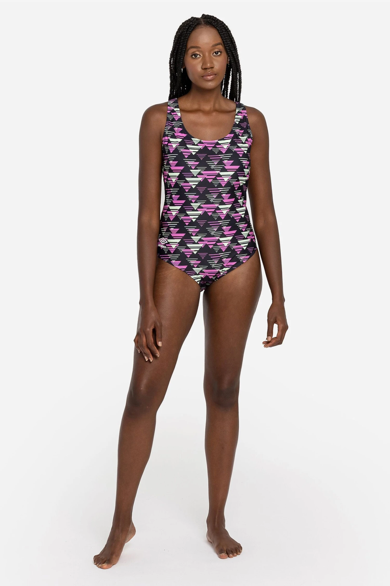 Umbro Printed Raceback Black Swimsuit 3 Umbro Printed Raceback Black Swimsuit - Imagen 3
