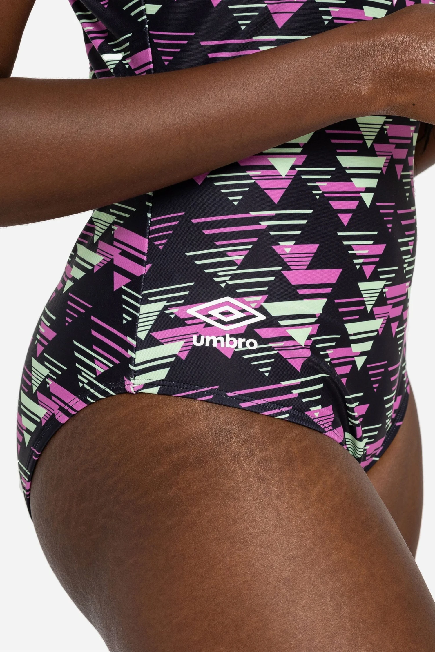 Umbro Printed Raceback Black Swimsuit 4 Umbro Printed Raceback Black Swimsuit - Imagen 4