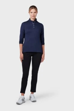 Callaway Apparel Blue Callaway Golf Thermal Longsleeve Fleece Back Jersey -Tienda Barata Deporte C68142s3