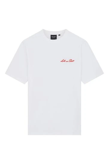 Lyle & Scott Graphic Ski White T-Shirt 2 Lyle & Scott Graphic Ski White T-Shirt - Imagen 2