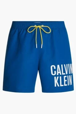 Calvin Klein Medium Blue Drawstring Swim Shorts