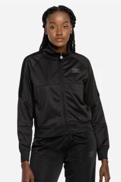 Umbro Diamond Taped Tricot Panel Black Jacket