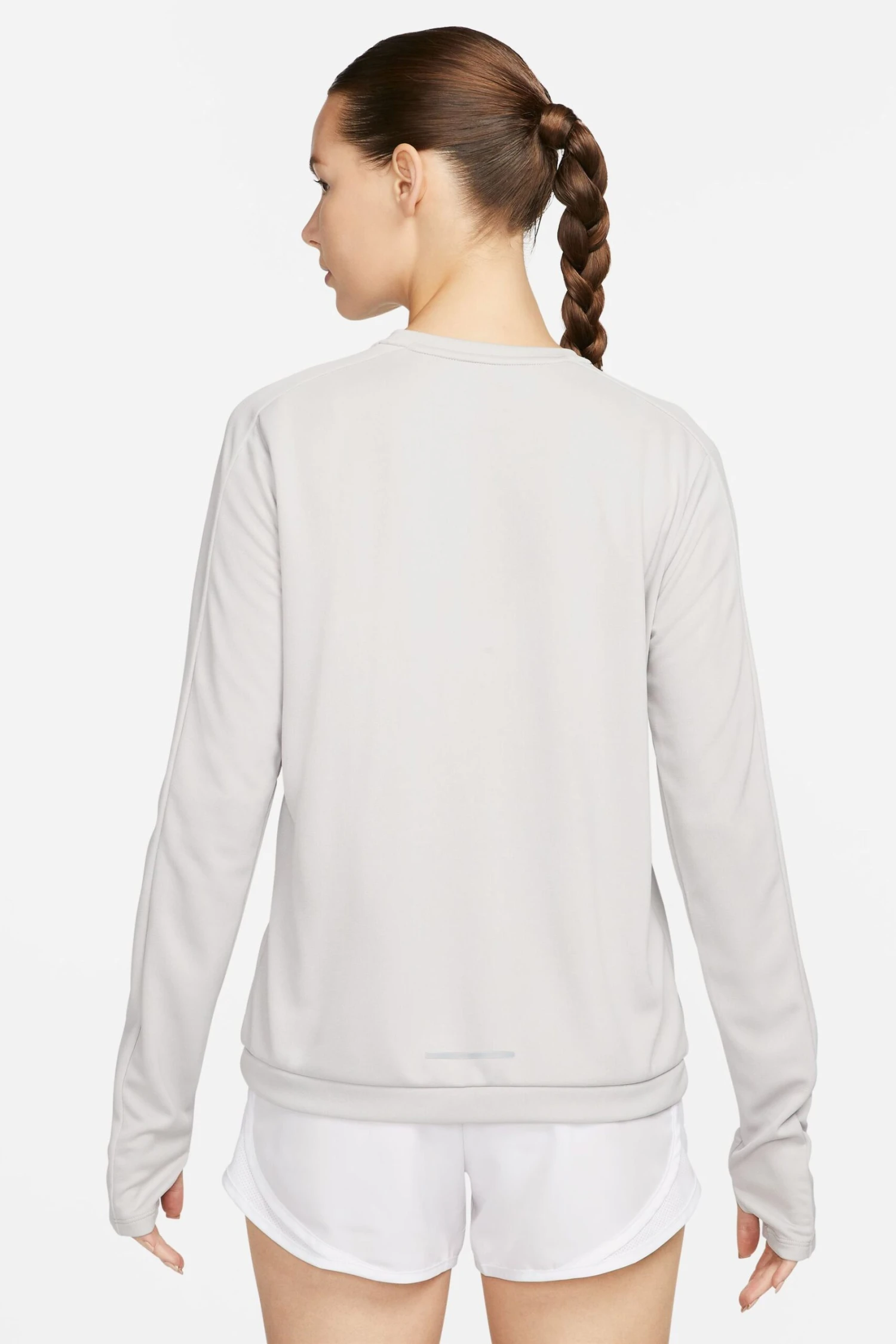 Nike Light Grey Dri-FIT Crew Running Top 3 Nike Light Grey Dri-FIT Crew Running Top - Imagen 3