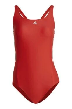 Adidas Red Mid 3-Stripes Swimsuit -Tienda Barata Deporte C94635