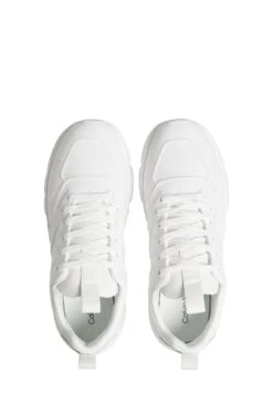 Calvin Klein Low Top White Lace Up Trainers -Tienda Barata Deporte D19586s4