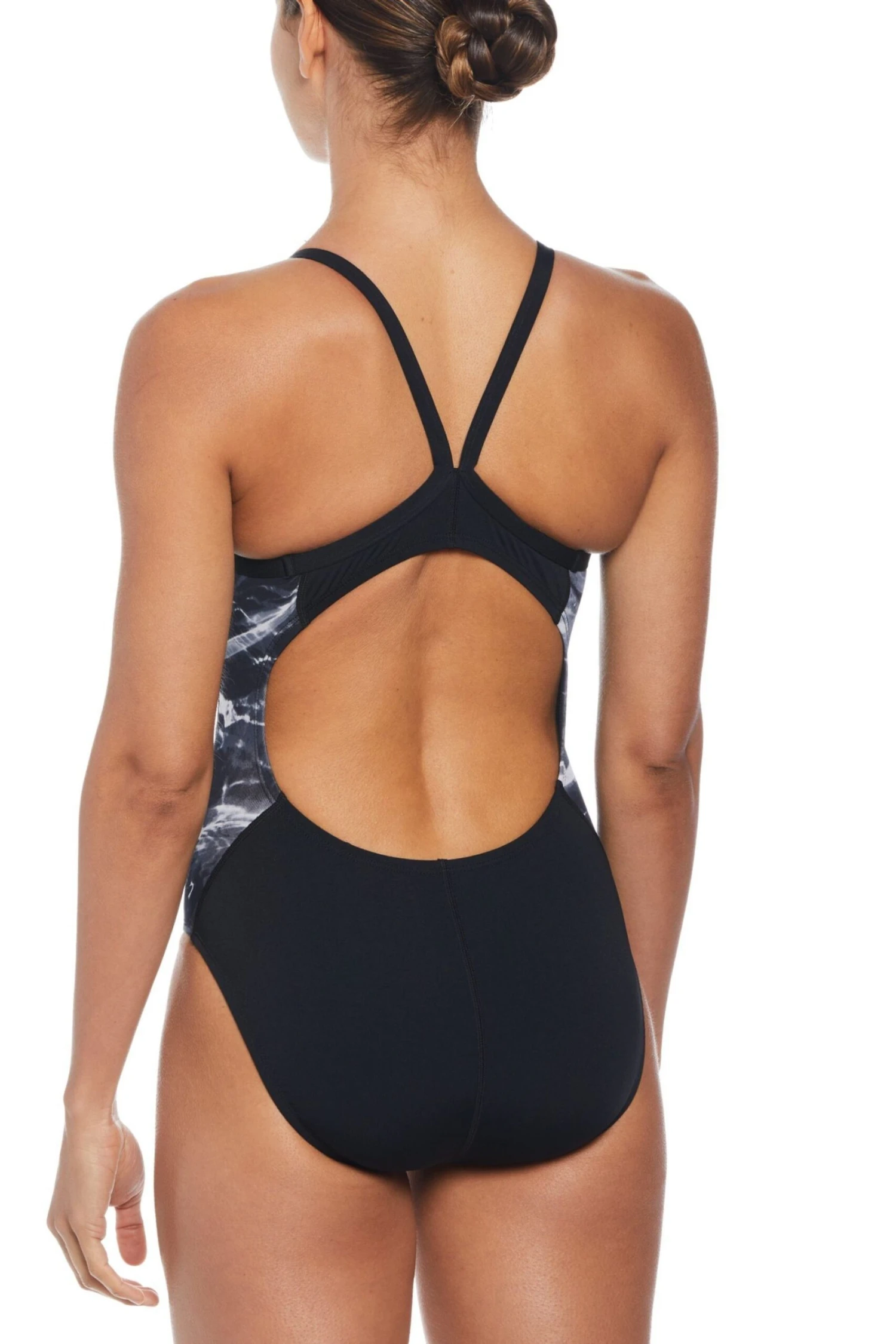 Nike Black Hydrastrong Multi Print Racerback Swimsuit 2 Nike Black Hydrastrong Multi Print Racerback Swimsuit - Imagen 2