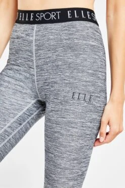 Elle Sport Grey Marl Effect Tights -Tienda Barata Deporte D28104s4