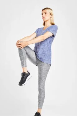 Elle Sport Blue Poly V-Neck T-Shirt 8 Elle Sport Blue Poly V-Neck T-Shirt -Tienda Barata Deporte D28105s3