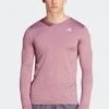 Adidas Pink Performance Own The Run Long-Sleeve Top