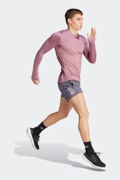 Adidas Pink Performance Own The Run Long-Sleeve Top -Tienda Barata Deporte D34732s3