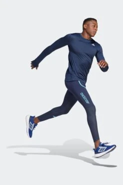 Adidas Blue Performance Own The Run Long-Sleeve Top -Tienda Barata Deporte D34733s3