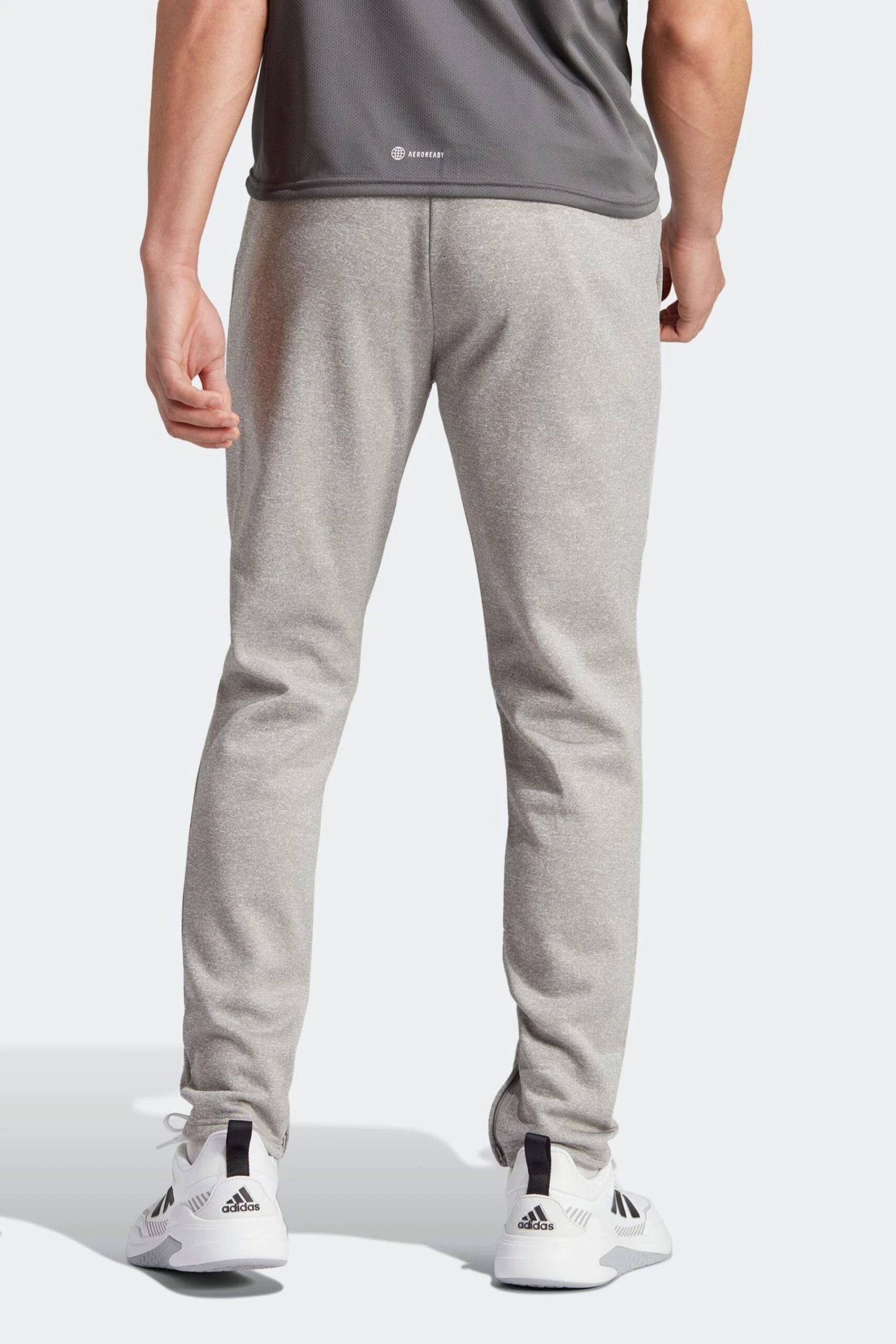 Adidas Grey Performance Game And Go Small Logo Training Tapered Joggers 2 Adidas Grey Performance Game And Go Small Logo Training Tapered Joggers - Imagen 2