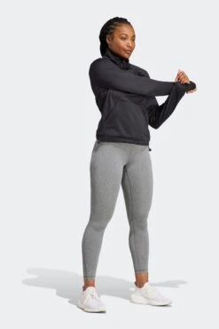 Adidas Black Performance Training Aeroready Game & Go Quarter-zip Fleece Top-Negro -Tienda Barata Deporte D34792s3