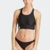 Adidas Black Performance Swim Branded Beach Bikini