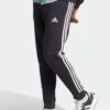 Adidas Black Sportswear Essentials Fleece 3-Stripes Slim-Fit Joggers