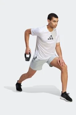 Adidas Grey Performance AEROREADY Designed For Movement Shorts -Tienda Barata Deporte D36457s3