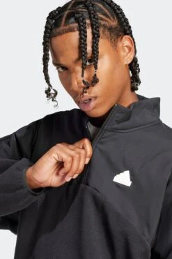 Adidas Black Sportswear Future Icons 3-Stripes 1/4-Zip Sweatshirt 12 Adidas Black Sportswear Future Icons 3-Stripes 1/4-Zip Sweatshirt -Tienda Barata Deporte D36593s5