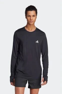 Adidas Black Performance Run It Long Sleeve Sweatshirt
