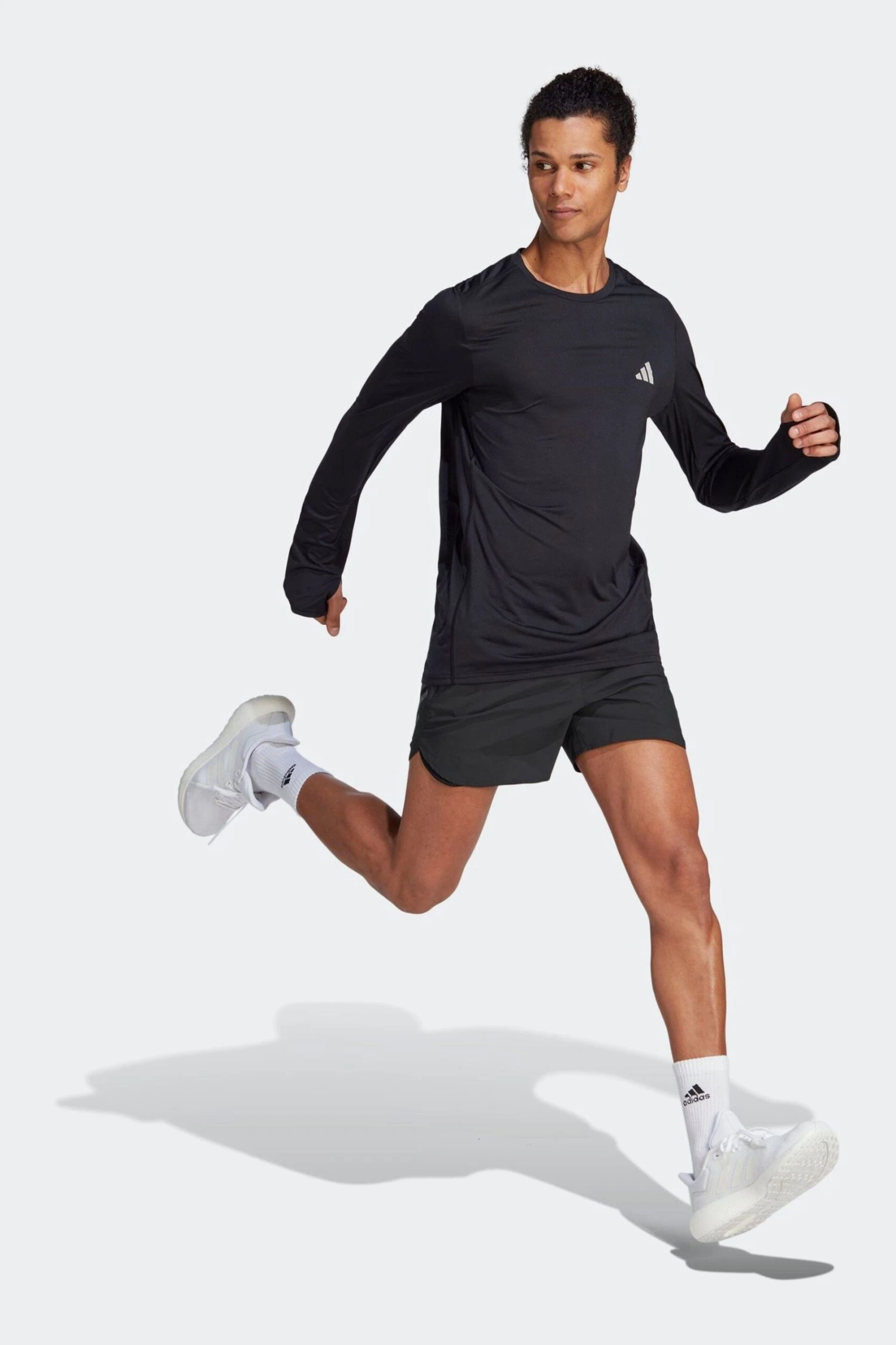 Adidas Black Performance Run It Long Sleeve Sweatshirt 3 Adidas Black Performance Run It Long Sleeve Sweatshirt - Imagen 3