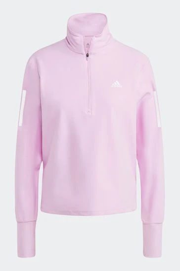 Adidas Purple Performance Running Own The Run 1/2 Zip Sweatshirt 8 Adidas Purple Performance Running Own The Run 1/2 Zip Sweatshirt - Imagen 8
