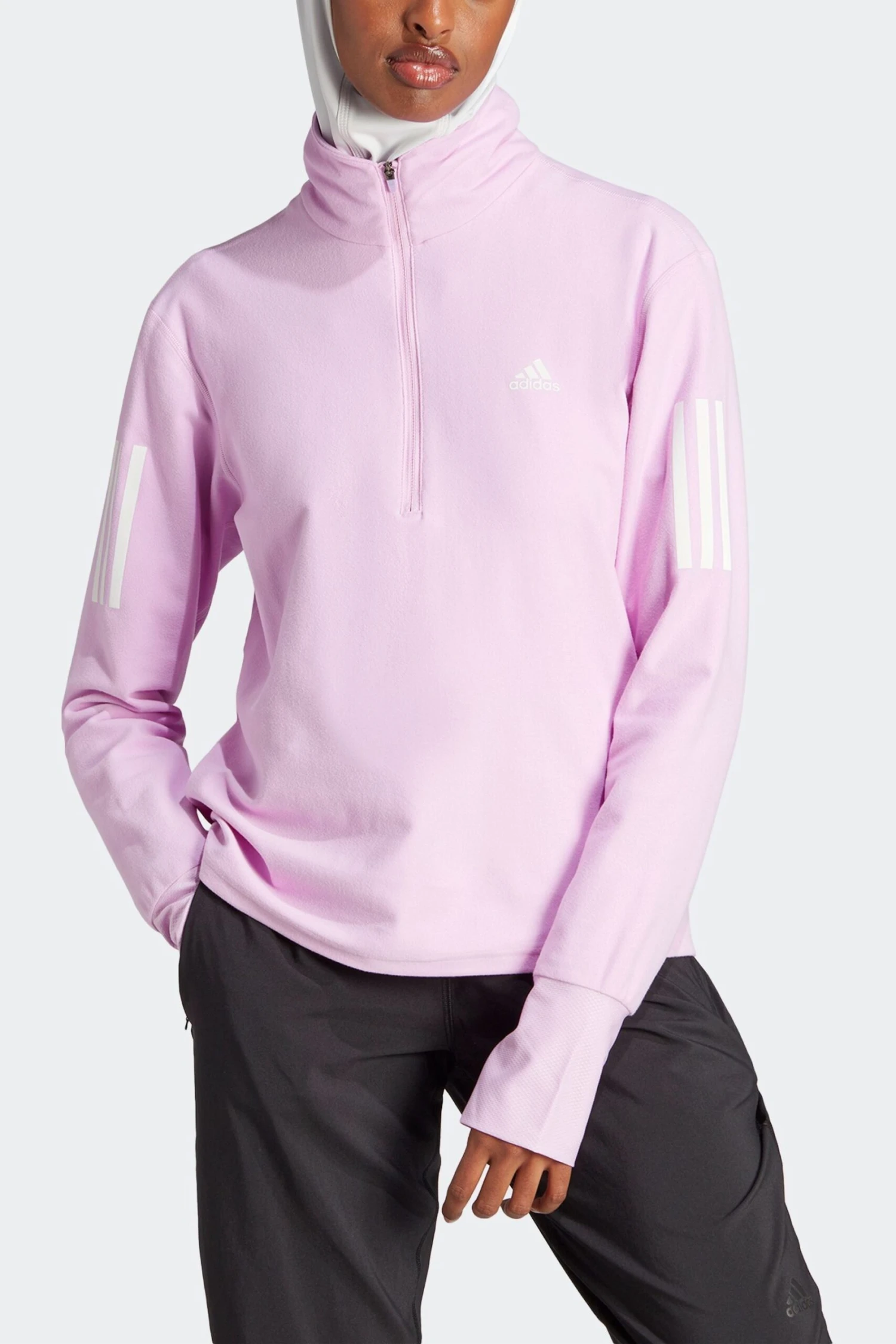 Adidas Purple Performance Running Own The Run 1/2 Zip Sweatshirt 4 Adidas Purple Performance Running Own The Run 1/2 Zip Sweatshirt - Imagen 4