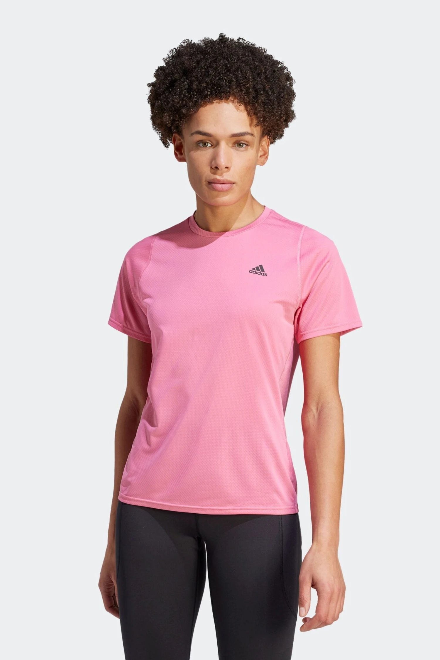 Adidas Blue Performance Running Short Sleeve T-Shirt-Azul 1 Adidas Blue Performance Running Short Sleeve T-Shirt-Azul