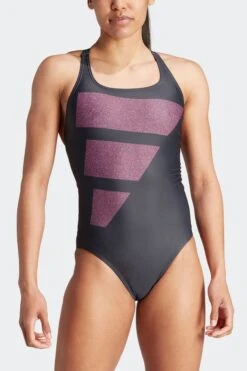 Adidas Black Performance Swim Big Bars Graphic Swimsuit-Negro -Tienda Barata Deporte D37143s3