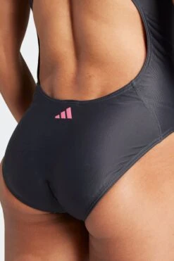 Adidas Black Performance Swim Big Bars Graphic Swimsuit-Negro -Tienda Barata Deporte D37143s6
