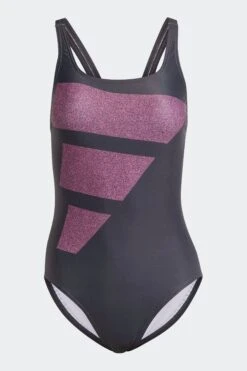 Adidas Black Performance Swim Big Bars Graphic Swimsuit-Negro -Tienda Barata Deporte D37143s7