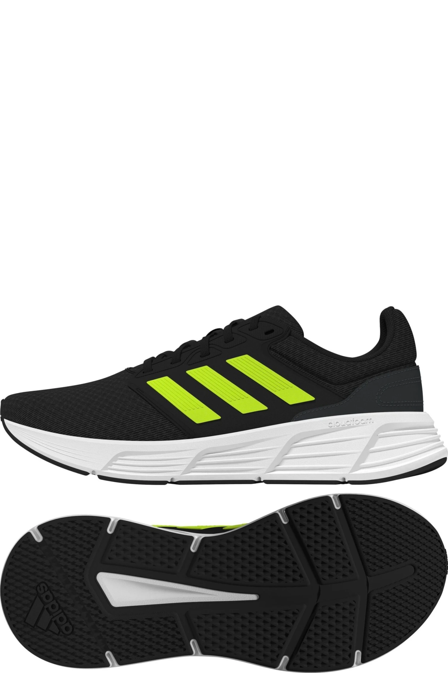 Adidas Black/Lime Galaxy 6 Trainers 3 Adidas Black/Lime Galaxy 6 Trainers - Imagen 3